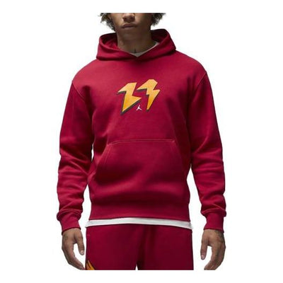 Air Jordan Flight MVP Fleece Pullover Hoodie 'Red'