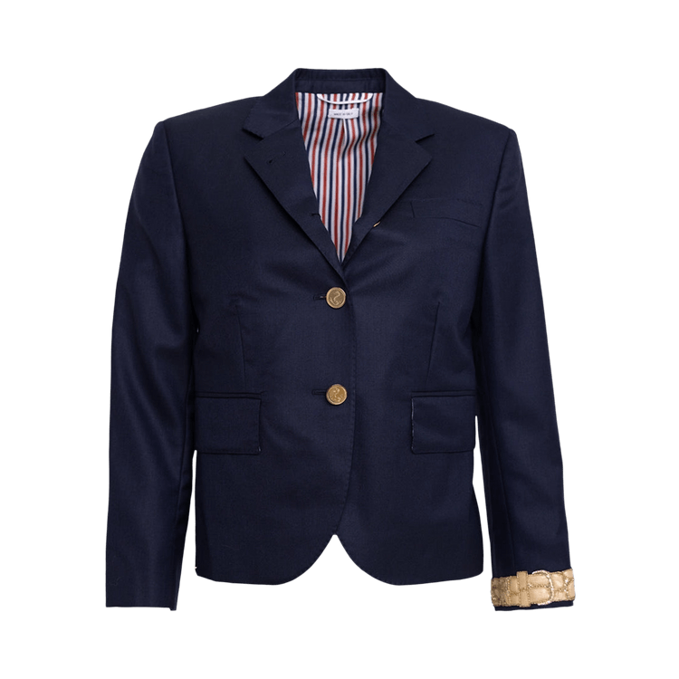 Thom Browne 120's Twill High Armhole Sport Coat Fit 3 'Navy'