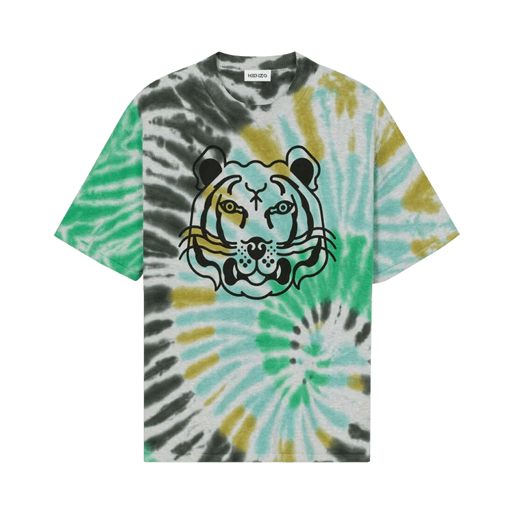 Kenzo K Tiger Tie Dye T-Shirt 'Mint'