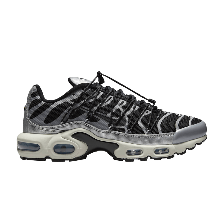 Nike Wmns Air Max Plus Lace Toggle 'Black Metallic Silver'