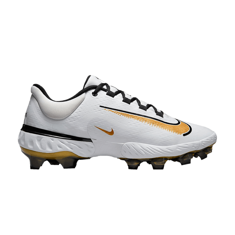 Nike Alpha Huarache Elite 4 Low MCS 'White Metallic Gold'
