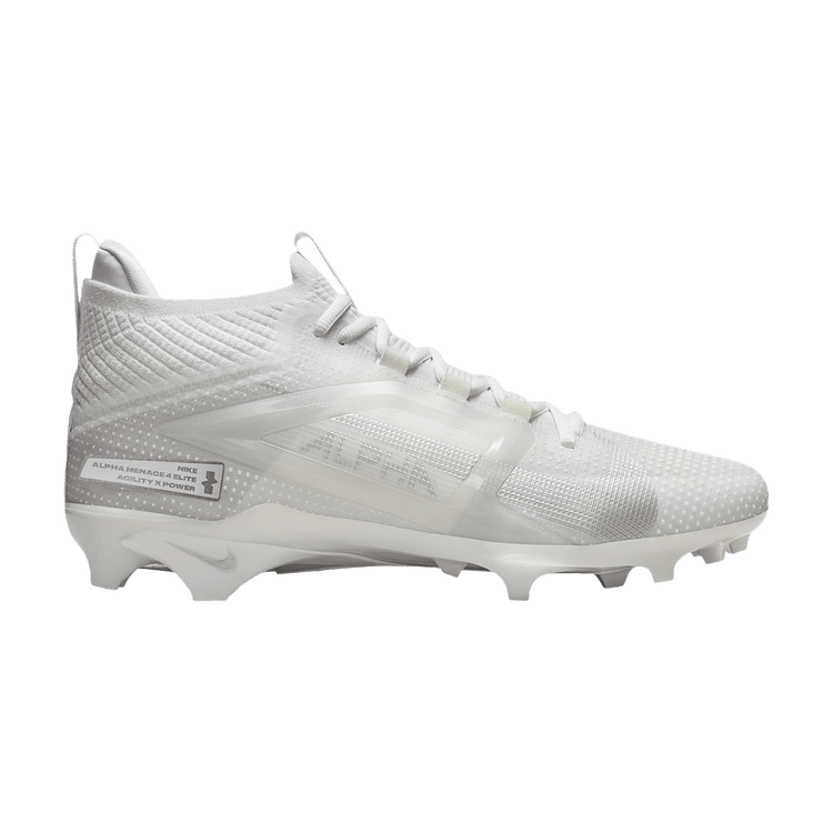Nike Alpha Menace 4 Elite 'White/Metallic Silver'