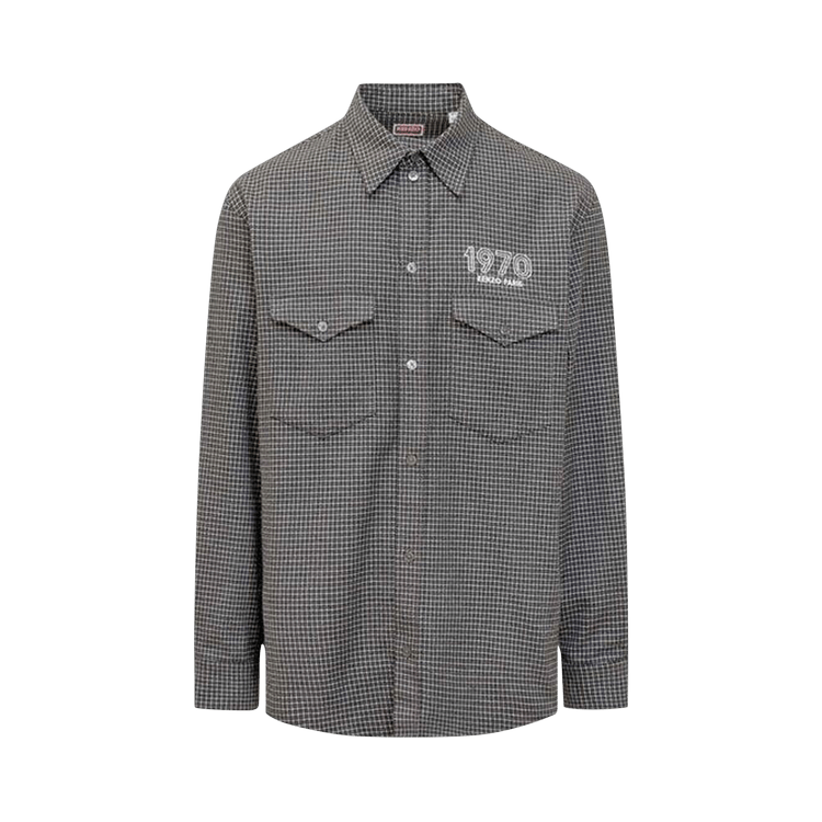 Kenzo Archive 1970 Military Shirt 'Stone Grey'