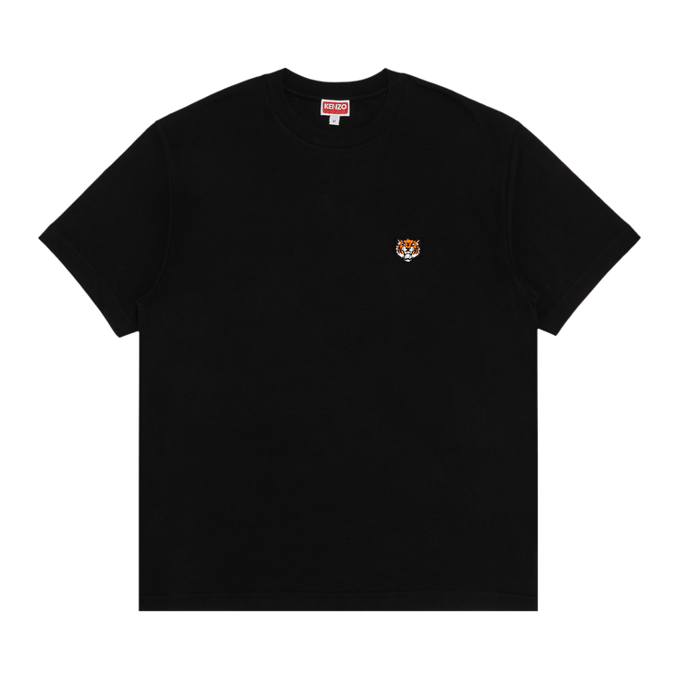 Kenzo Gots Happy Tiger Embroidered Classic T-Shirt 'Black'