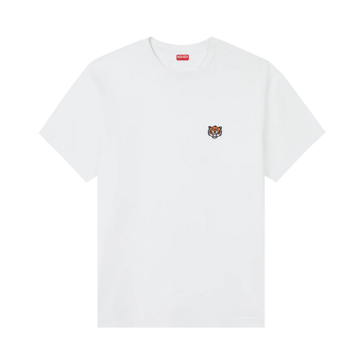 Kenzo Gots Happy Tiger Embroidered Classic T-Shirt 'Off White'