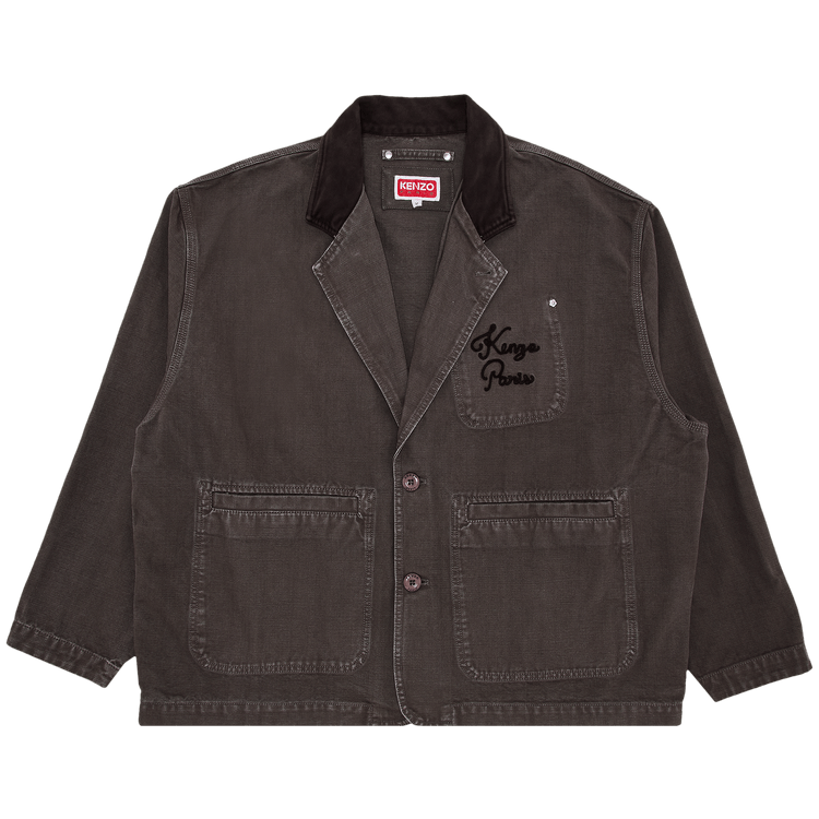 Kenzo Paris Chainstitch Workwear Jacket 'Taupe'