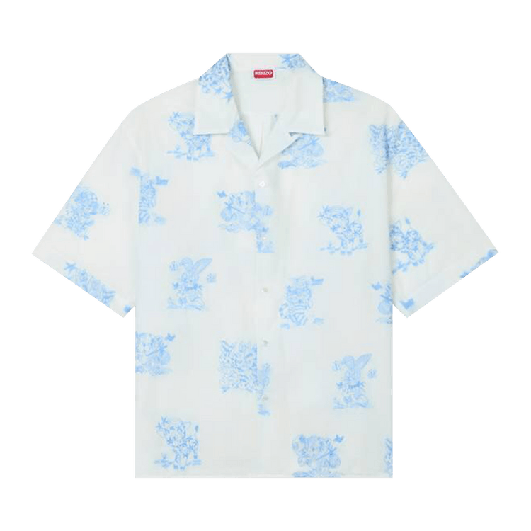 Kenzo Cartoon Hawaiian Short-Sleeve Shirt 'White'