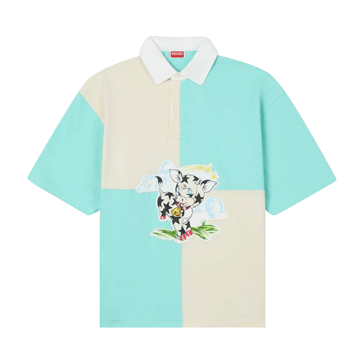 Kenzo Gots Cartoon Relax Polo 'Blue'