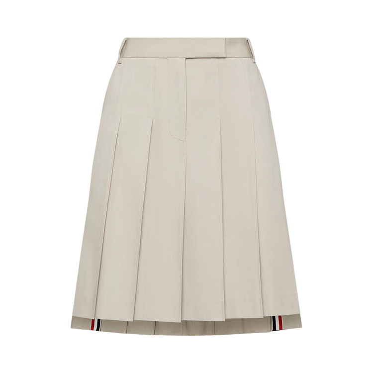 Thom Browne Bermuda Length Front Fly Pleated Skirt 'Beige'