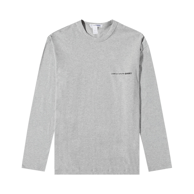 Comme des Garçons SHIRT Logo Long-Sleeve T-Shirt 'Grey'