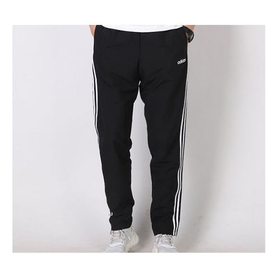 Men's adidas Knit Athleisure Casual Sports Black Long Pants/Trousers
