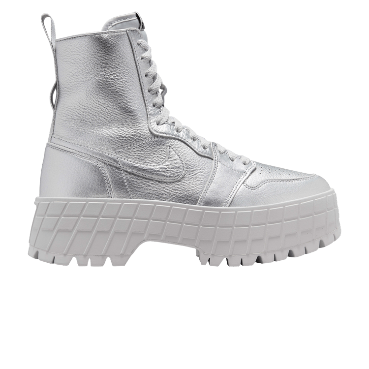 Wmns Air Jordan 1 High Brooklyn 'Metallic Silver'