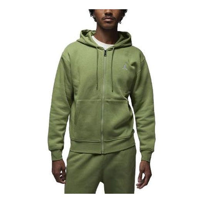 Air Jordan Full-Zip Fleece Hoodie 'Sky J Light Olive'
