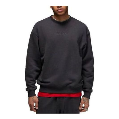 Air Jordan Wordmark Fleece Crewneck Sweatshirt 'Off Noir'