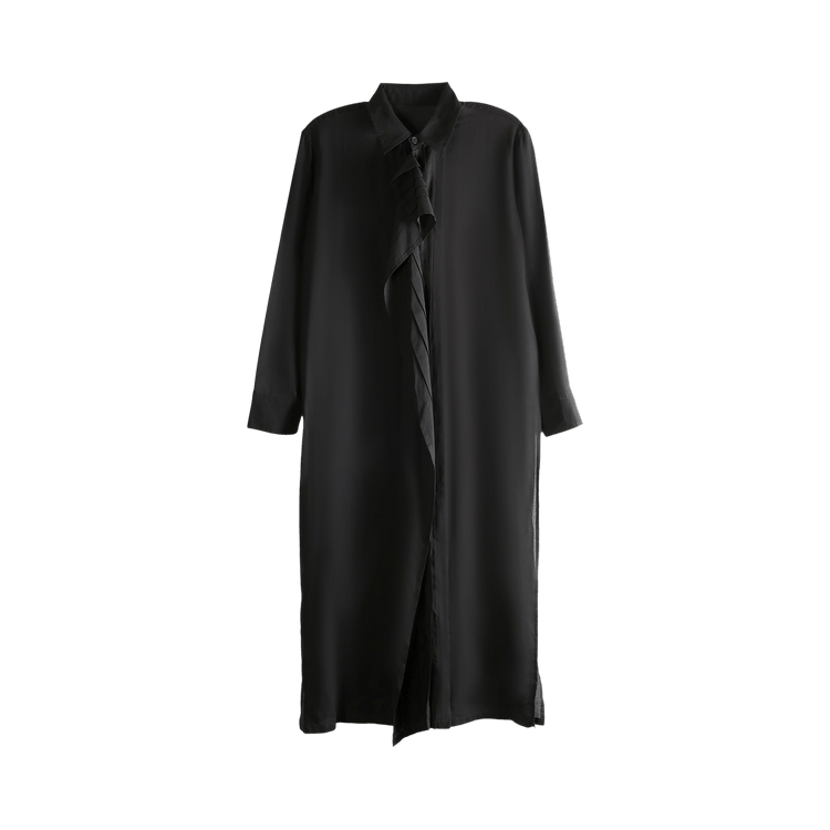 Yohji Yamamoto Pintuck Shirt Dress 'Black'
