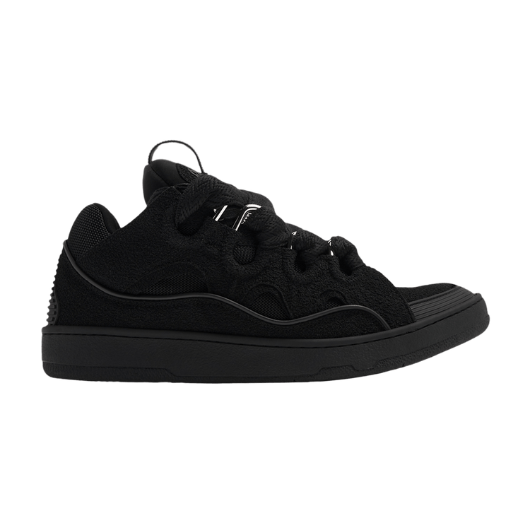 Lanvin Curb Sneakers 'Black Glitter Spray'