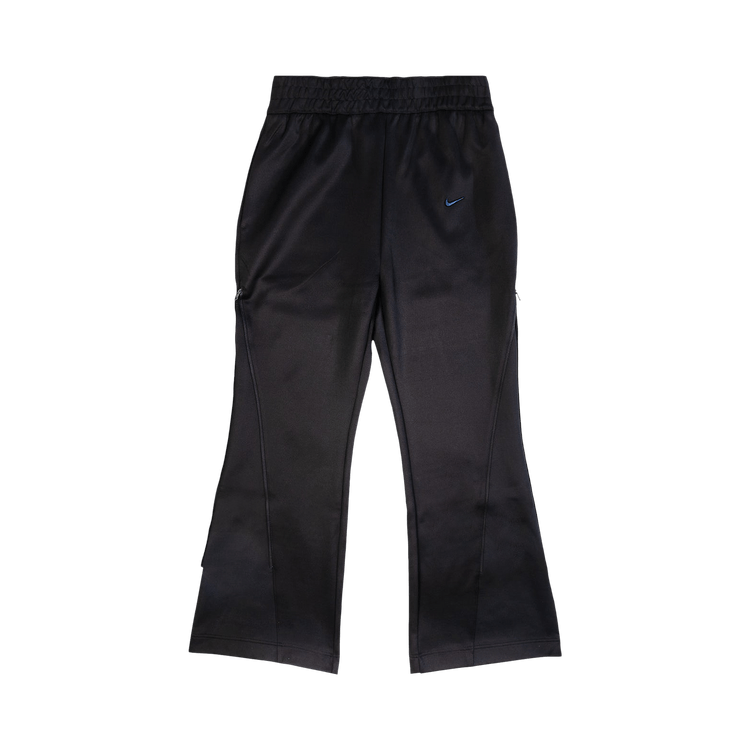 Nike Sportswear Mid-Rise Zip Flared Pants 'Black/Obsidian'