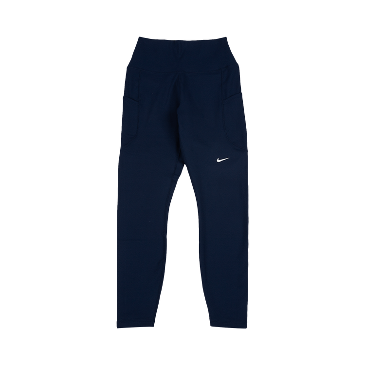 Nike One High-Waisted 7/8 Leggings 'Midnight Navy/White'