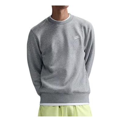 Nike Club Fleece Crew 'Dark Grey Heather White'