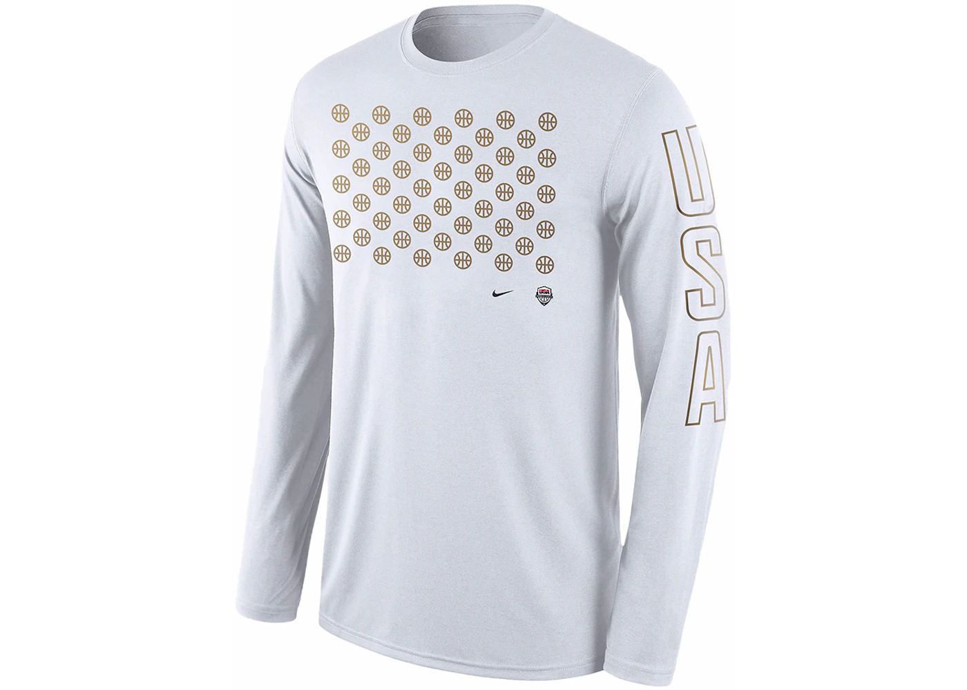 Nike USAB Longsleeve T-shirt White/White/Obsidian