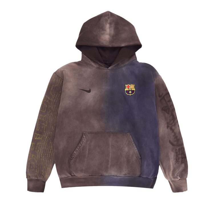 Nike FC Barcelona x Cactus Jack Split-Dye Crest Hoodie 'Brown'