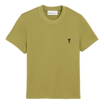 (WMNS) AMI Army Army de Heart Crop T-shirt 'Green'
