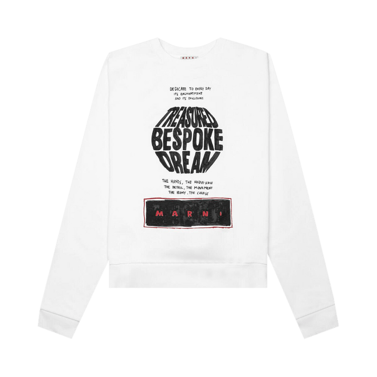 Marni Bespoke Brushed Sweatshirt 'Stone/White'