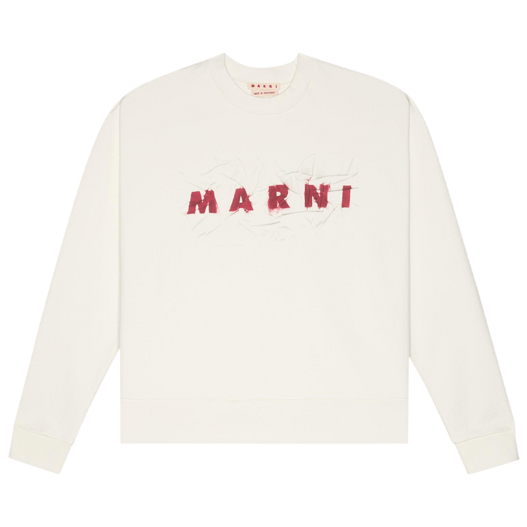 Marni Logo Sweatshirt 'Natural White'