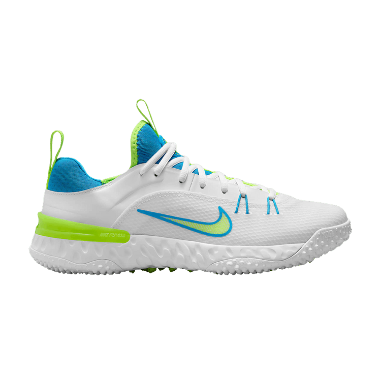 Nike Huarache 9 Elite TF LAX SE 'White Volt Vivid Blue'