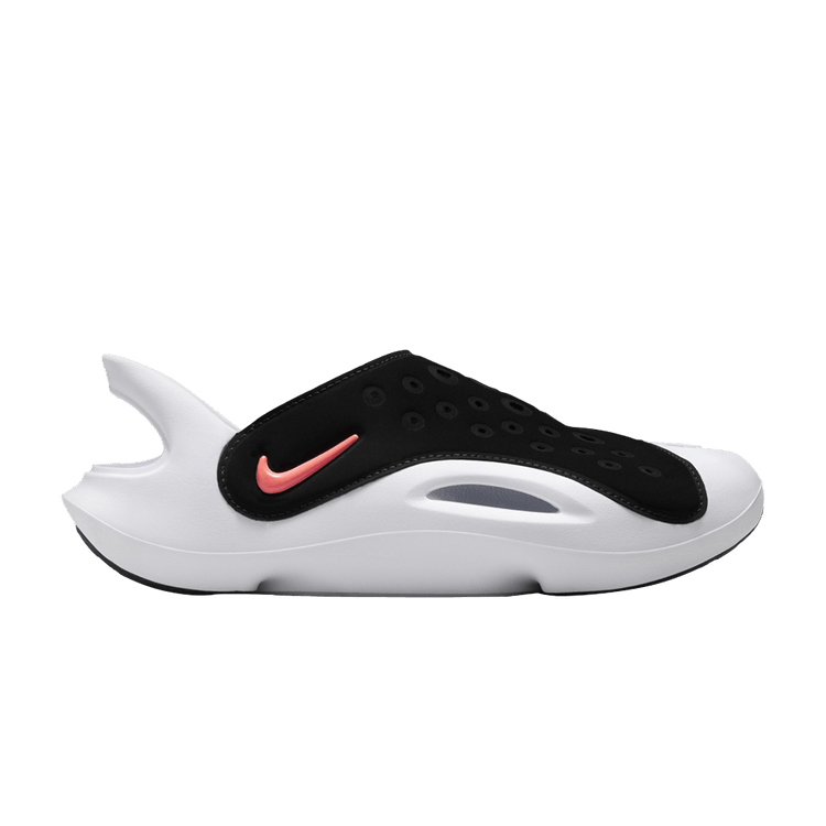 Nike Aqua Swoosh Sandal GS 'Black Hyper Orange'