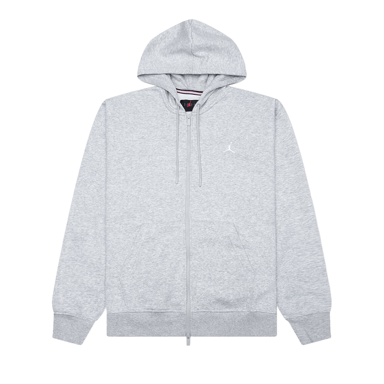 Air Jordan Brooklyn Full-Zip Hoodie 'Grey Heather/White'