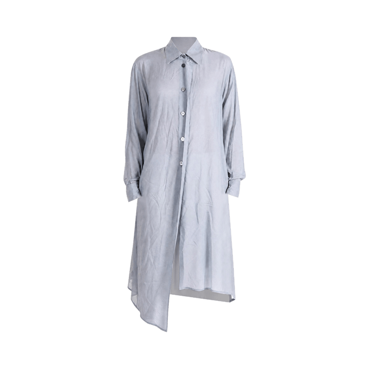 Yohji Yamamoto Tuck&Drape Blouse Shirts 'Blue'