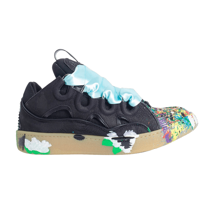 Gallery Dept. x Lanvin Wmns Curb Light Sneakers 'Paint Drip - Black'
