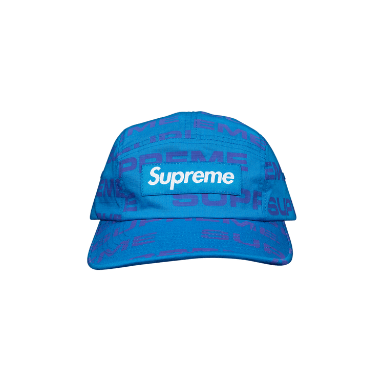 Supreme Reactive Print Camp Cap 'Blue'