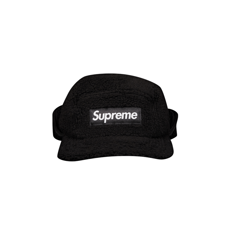Supreme Deep Pile Earflap Camp Cap 'Black'