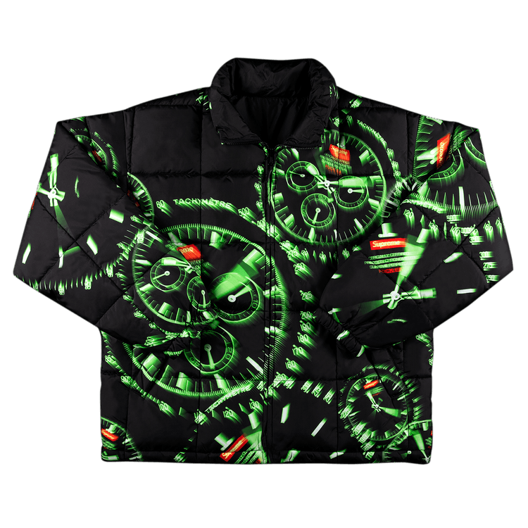 Supreme Watches Reversible Puffy Jacket 'Black'