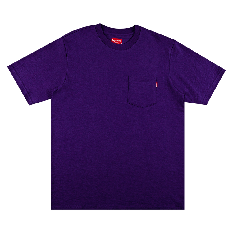 Supreme Short-Sleeve Pocket Tee 'Heather Purple'