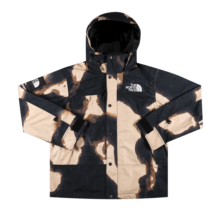 Supreme x The North Face Bleached Denim Print Mountain Jacket 'Black'