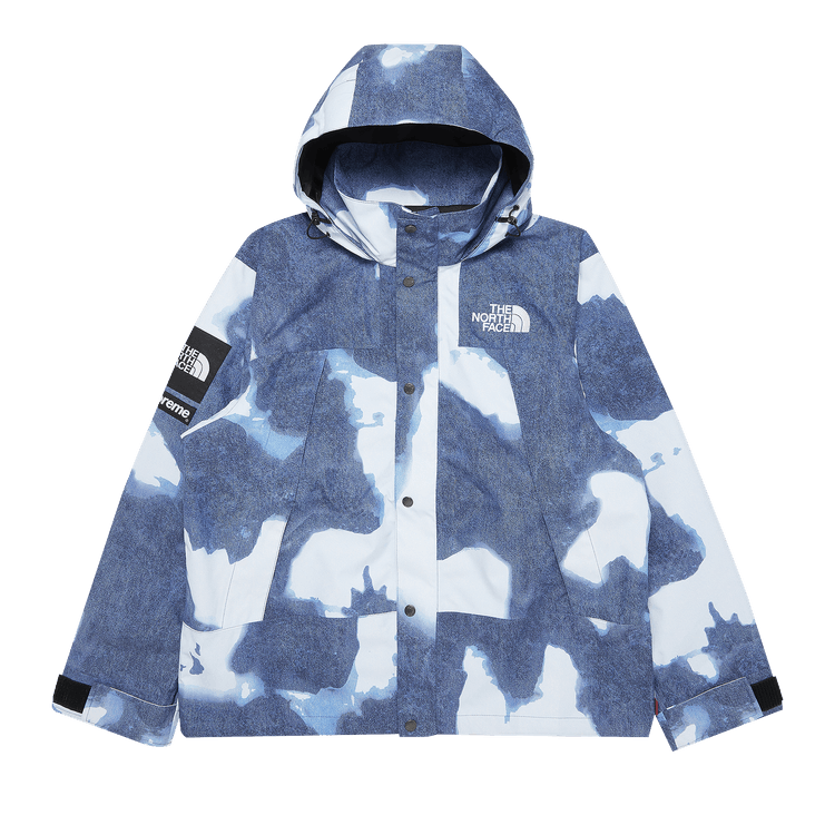 Supreme x The North Face Bleached Denim Print Mountain Jacket 'Indigo'