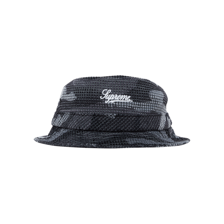 Supreme Camo Grid Velvet Crusher 'Black Camo'