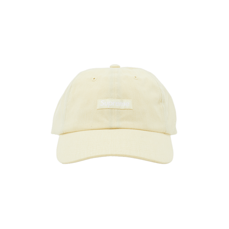 Supreme Brushed Cordura Small Box 6-Panel 'Pale Yellow'