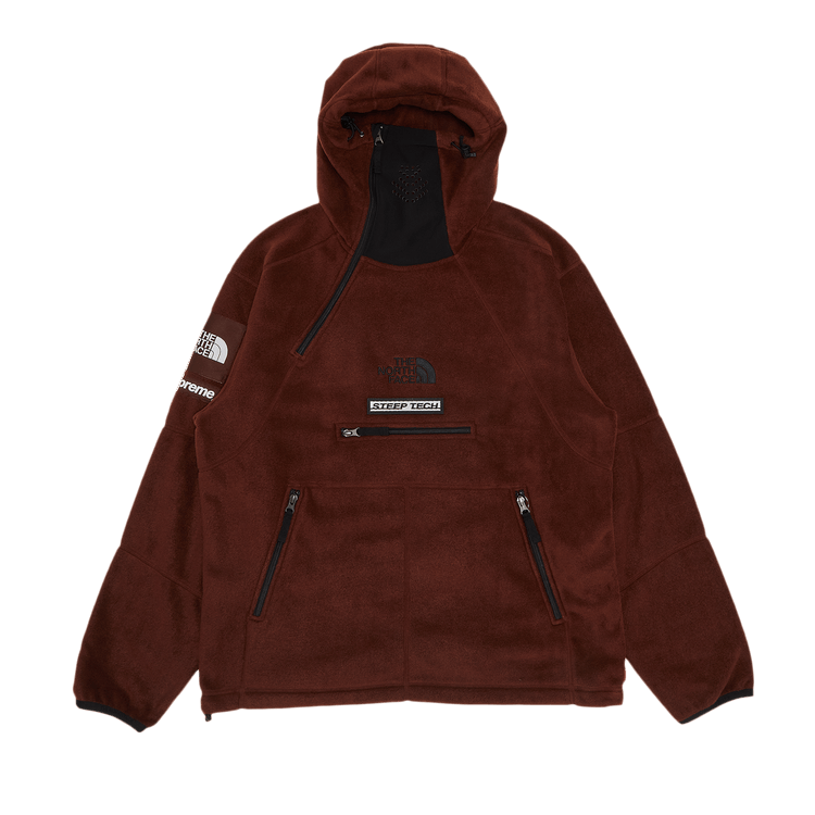 Supreme x The North Face Steep Tech Fleece Pullover 'Brown'
