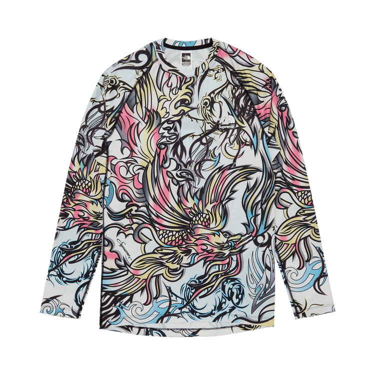 Supreme x The North Face Base Layer Long-Sleeve Top 'Multicolor Dragon'