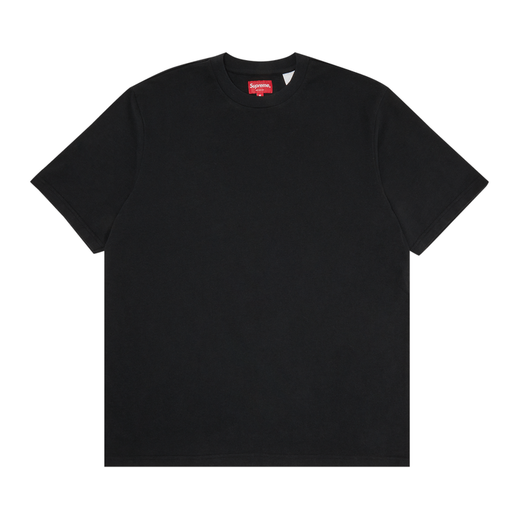Supreme Contrast Appliqué Short-Sleeve Top 'Black'