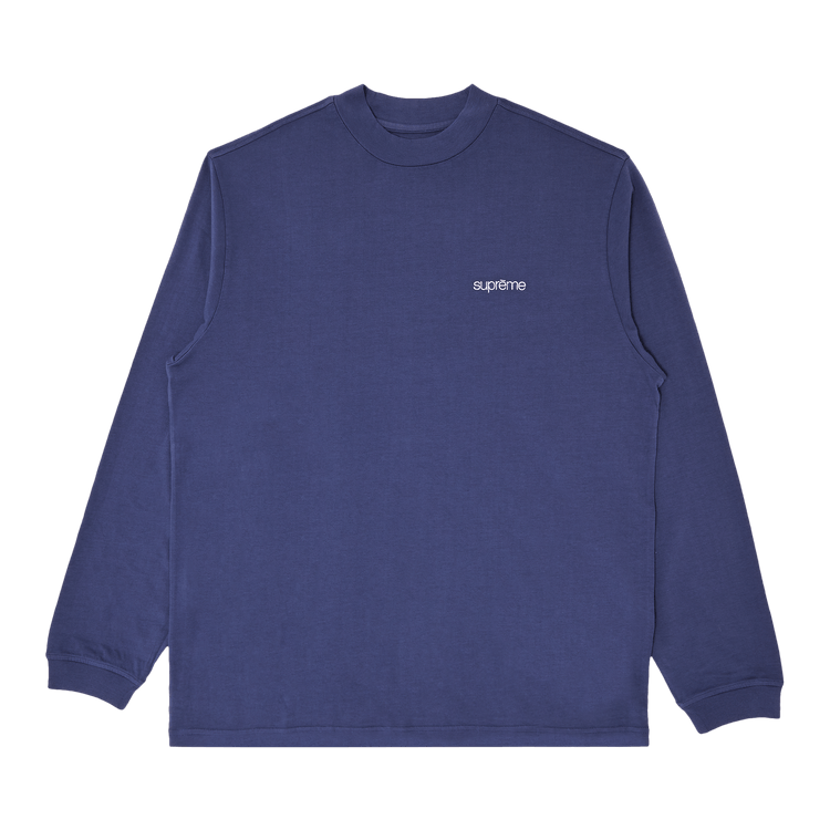 Supreme Mock Neck Long-Sleeve Top 'Navy'
