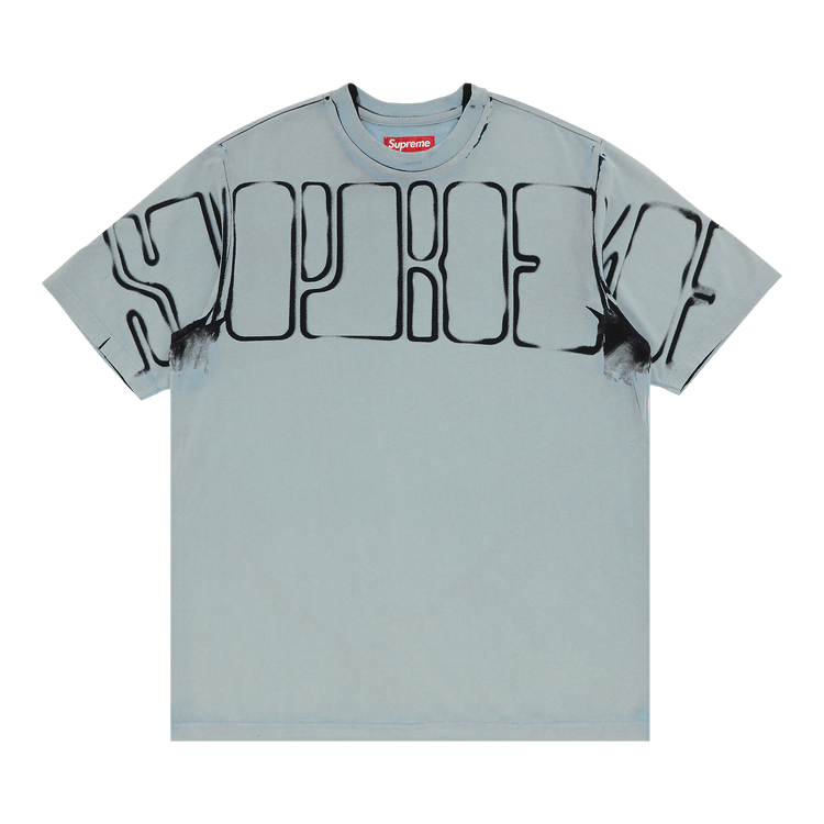 Supreme Overprint Knockout Short-Sleeve Top 'Slate'