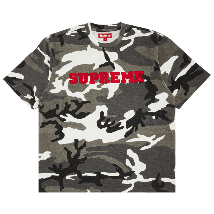 Supreme Collegiate Short-Sleeve Top 'Snow Camo'