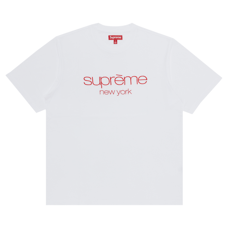 Supreme Classic Logo Short-Sleeve Top 'White'