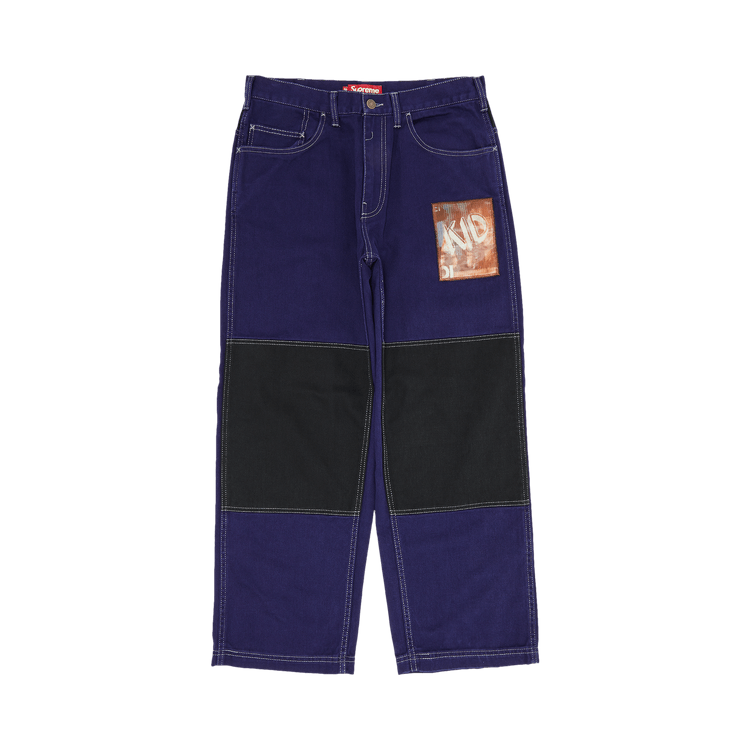 Supreme x Mark Leckey Dream English Kid Twill Panel Pants 'Navy'