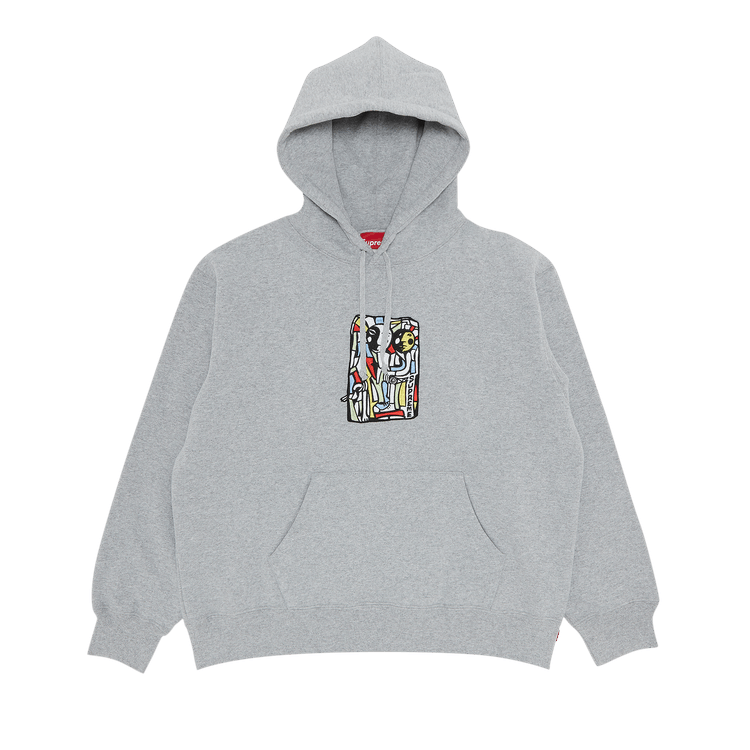 Supreme Neil Blender Mosaic Hooded Sweatshirt 'Heather Grey'
